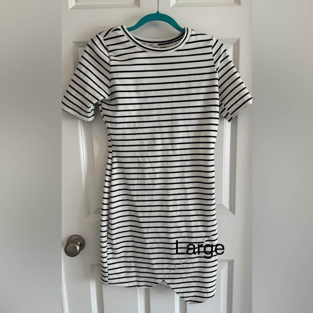 Striped Black and White Dress